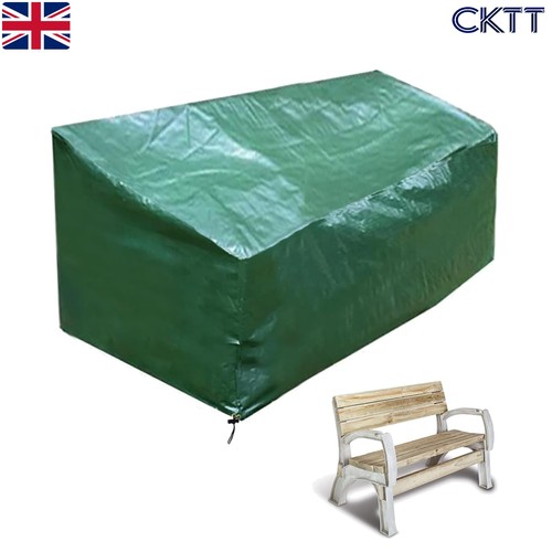 Green garden bench cover - bench,
